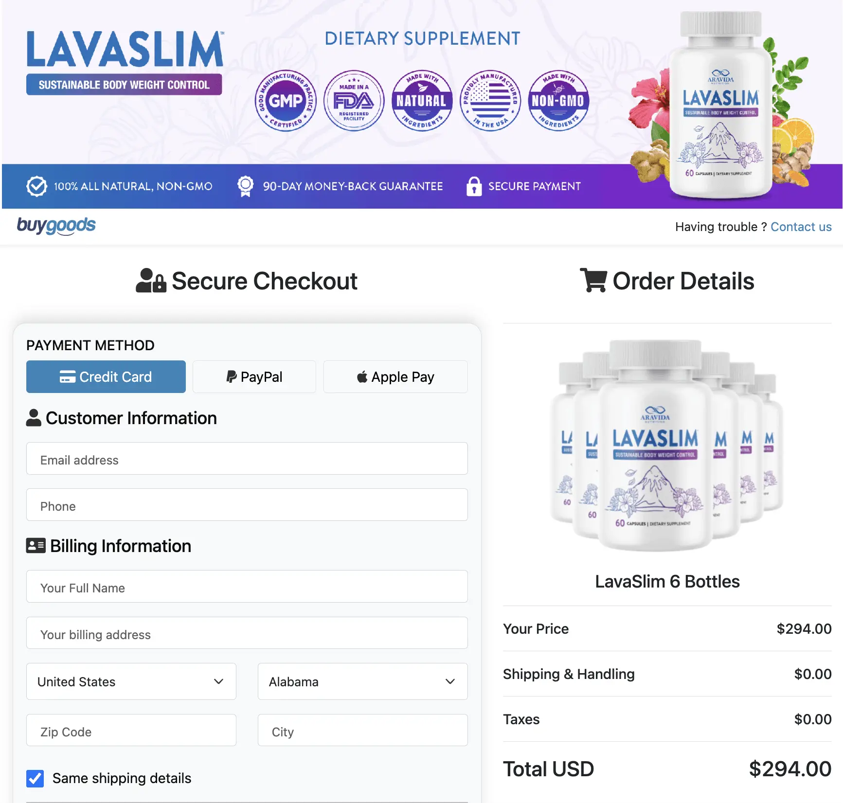 LavaSlim Order Now